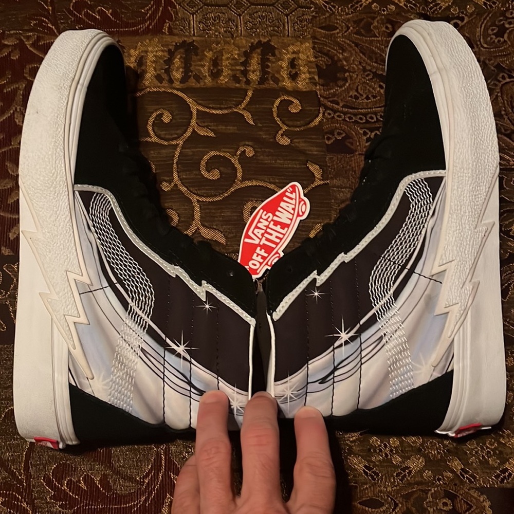 Vans Old Skool Suede And Canvas Galaxy Lace Up High - Picture 3 of 9